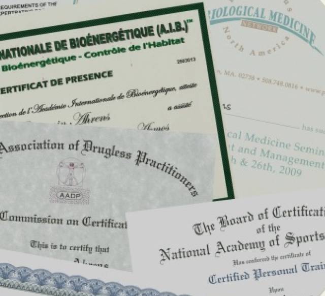 Certificates