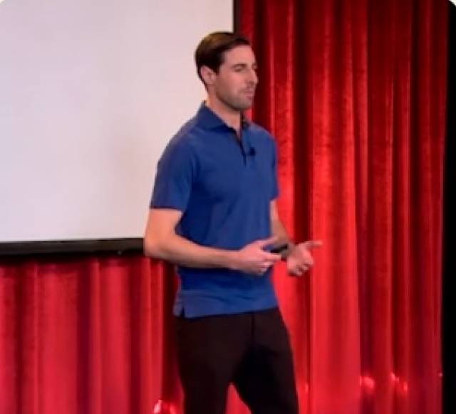 Ben giving a Tedx presentation