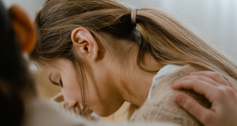 Woman suffering from dysautonomia