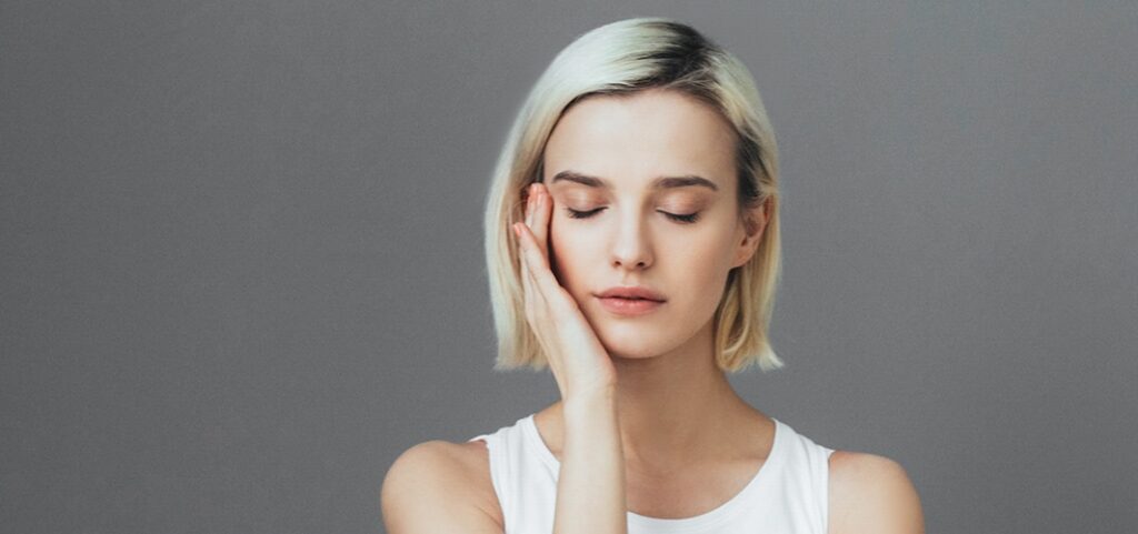 Woman suffering from chronic pain